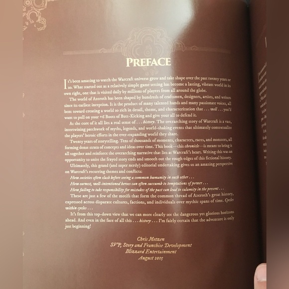 World Of Warcraft Chronicle Volume 1 - By Blizzard Entertainment - Hardcover - Picture 10 of 14
